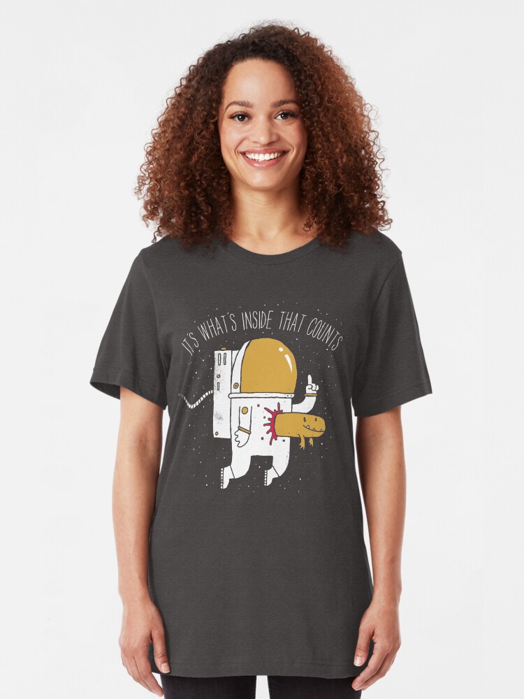 Alternate view of Space Sucks Slim Fit T-Shirt