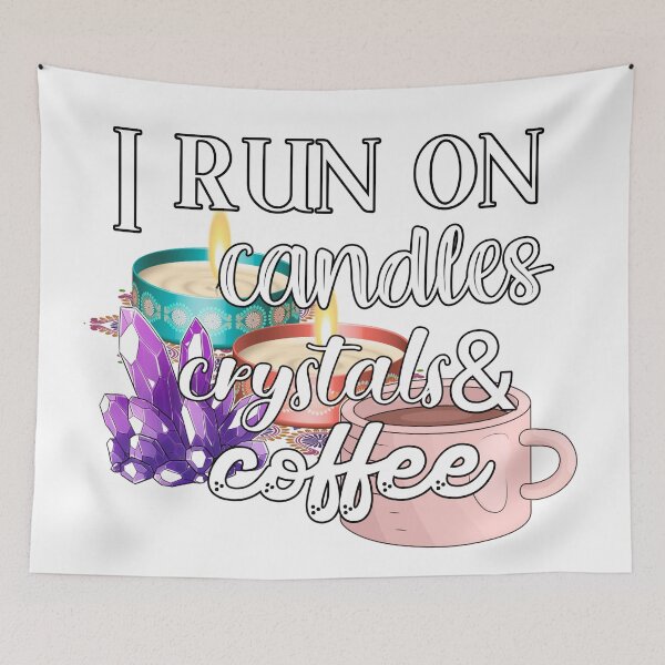 Item preview, Candles, Crystals and Coffee  designed and sold by The Feral Bookshelf.