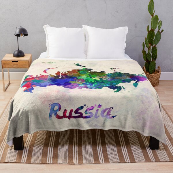 Item preview, Russia watercolor map designed and sold by paulrommer.