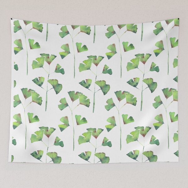 Item preview, Ginkgo Branchlets - green designed and sold by LSMwatercolour.