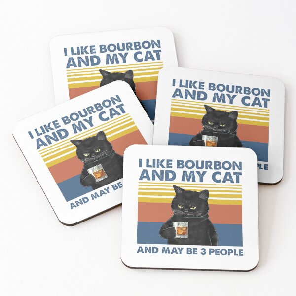 Item preview, I Like Bourbon And My Cat And May Be People  designed and sold by ongcong0202.