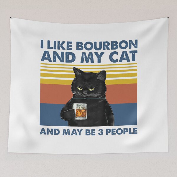 Item preview, I Like Bourbon And My Cat And May Be People  designed and sold by ongcong0202.