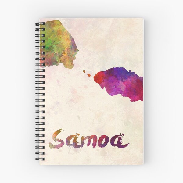 Item preview, Samoa watercolor map designed and sold by paulrommer.