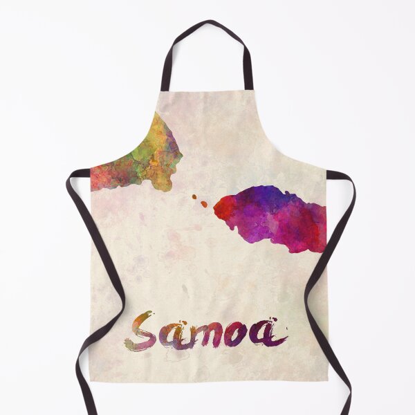 Item preview, Samoa watercolor map designed and sold by paulrommer.