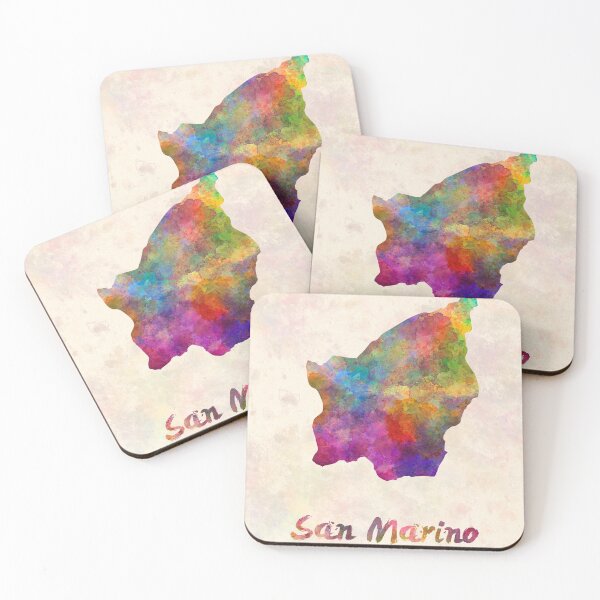 Item preview, San marino watercolor map  designed and sold by paulrommer.