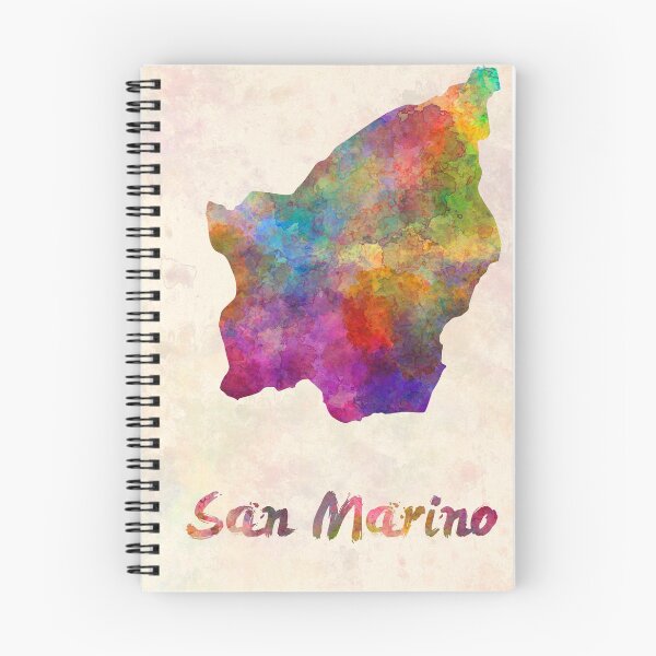 Item preview, San marino watercolor map  designed and sold by paulrommer.