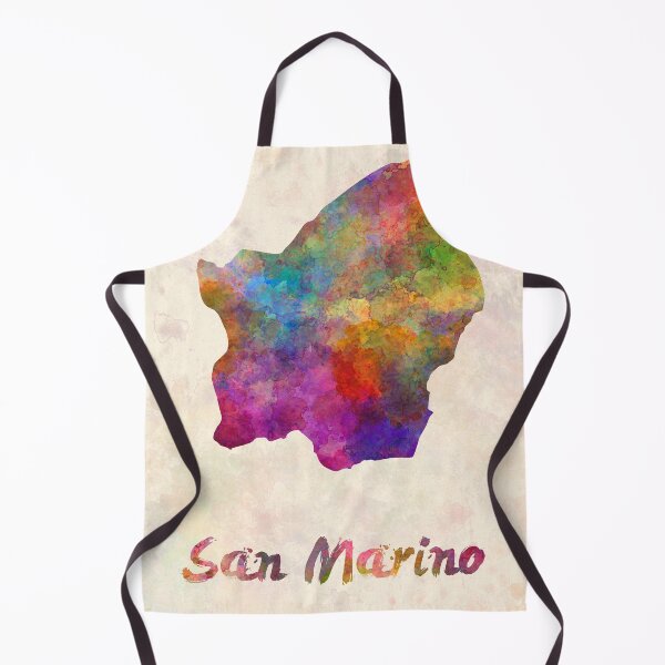 Item preview, San marino watercolor map  designed and sold by paulrommer.