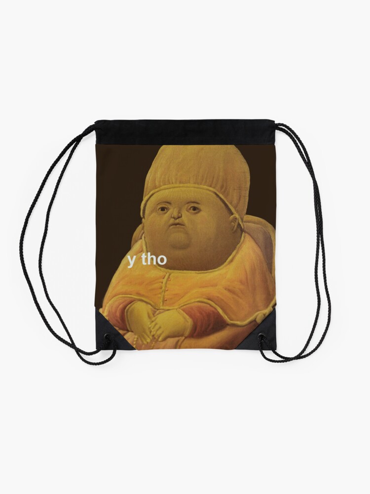 Alternate view of y tho Drawstring Bag