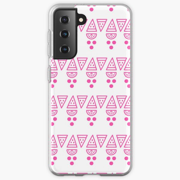Pink abstract modern pattern Samsung Galaxy Soft Case