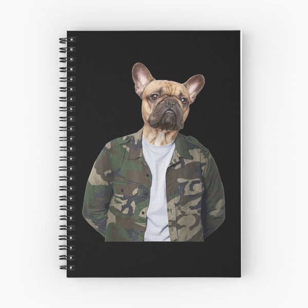 Item preview, French Bulldog In Camouflage Jacket For Dog Lovers designed and sold by charissamo77.