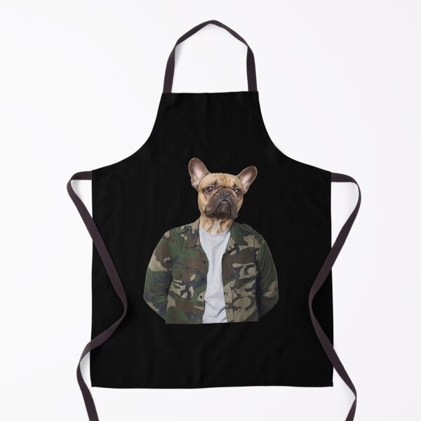 Item preview, French Bulldog In Camouflage Jacket For Dog Lovers designed and sold by charissamo77.