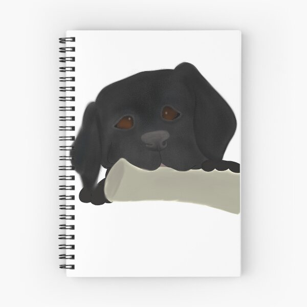 Item preview, Puppy with a bone designed and sold by MoonlitMadnessDesigns.