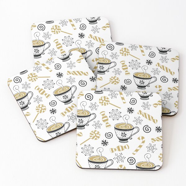 Item preview, Christmas seamless Coffee cup patterns designed and sold by MigdaliaFolsom.