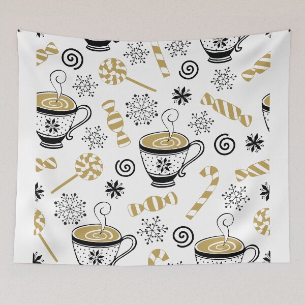 Item preview, Christmas seamless Coffee cup patterns designed and sold by MigdaliaFolsom.