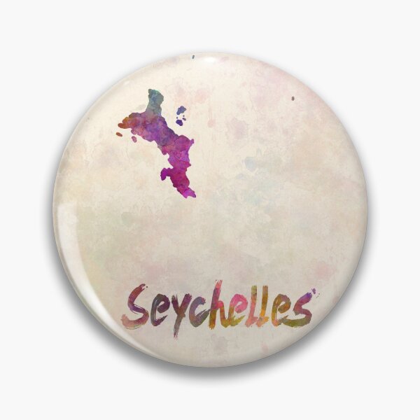 Item preview, Seychelles watercolor map  designed and sold by paulrommer.