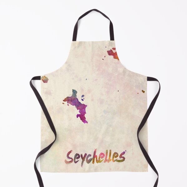 Item preview, Seychelles watercolor map designed and sold by paulrommer.