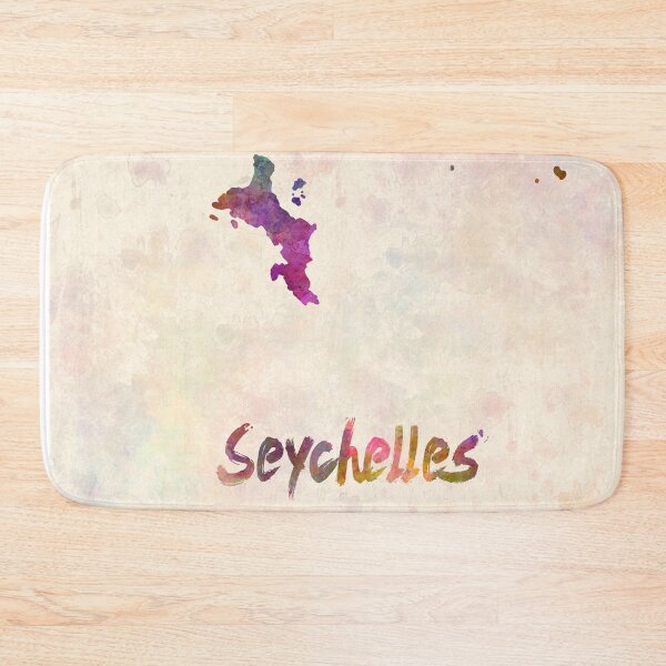 Item preview, Seychelles watercolor map designed and sold by paulrommer.