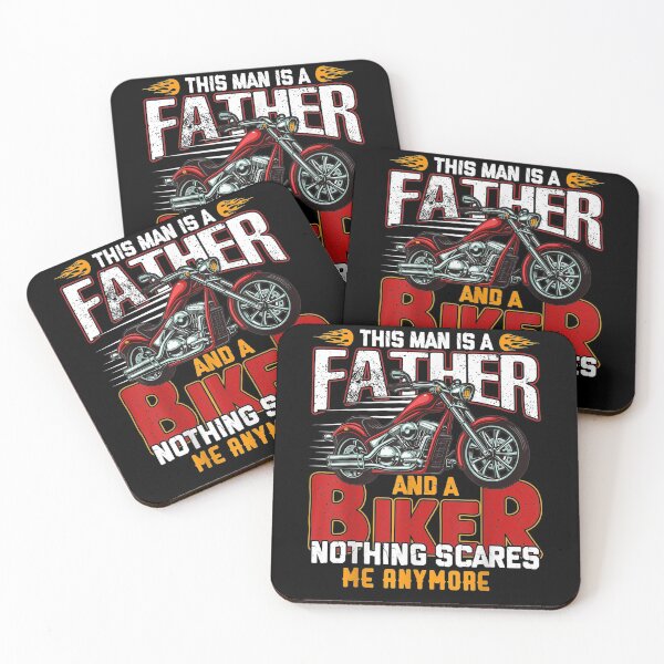 Item preview, Mens Biker Dad Funny Fathers Day Motorcycle Nothing Scares designed and sold by charissamo77.