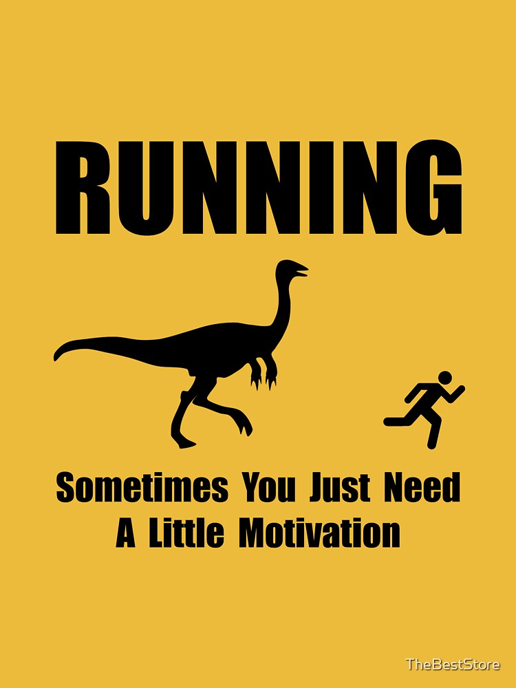 Running Motivation Dinosaurs Runner Dino' Tote Bag