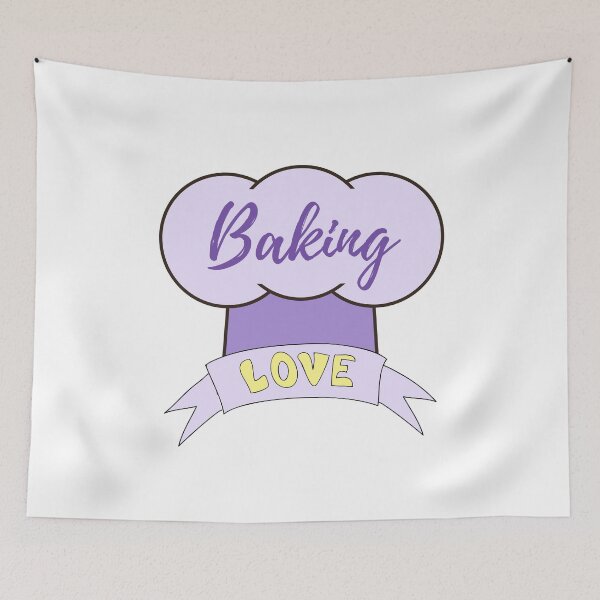 Item preview, Gorro de cocinero Love Baking designed and sold by MerchActually.