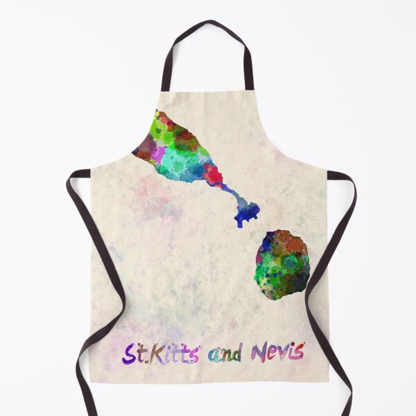 Item preview, st kitts and nevis  watercolor map  designed and sold by paulrommer.