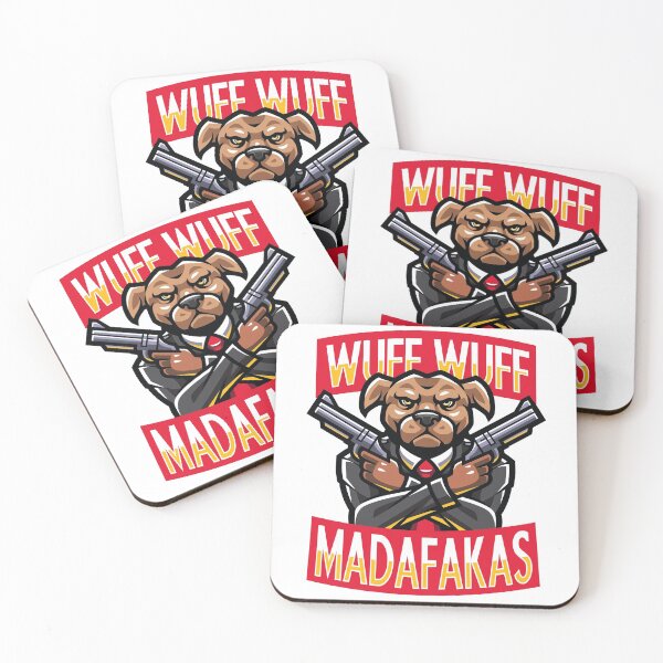 Item preview, Woof Woof Madafaka's Vintage Crazy Dog Funny Graphic designed and sold by lotushaza.