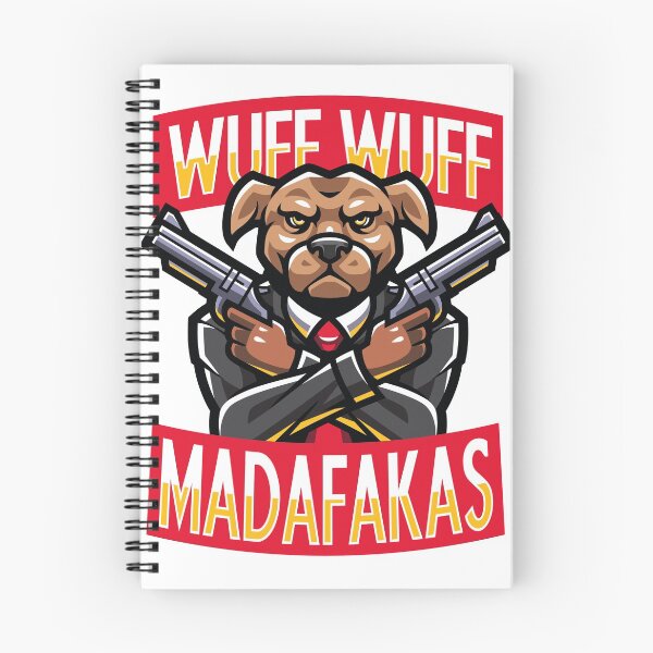 Item preview, Woof Woof Madafaka's Vintage Crazy Dog Funny Graphic designed and sold by lotushaza.