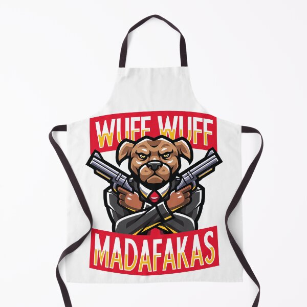 Item preview, Woof Woof Madafaka's Vintage Crazy Dog Funny Graphic designed and sold by lotushaza.