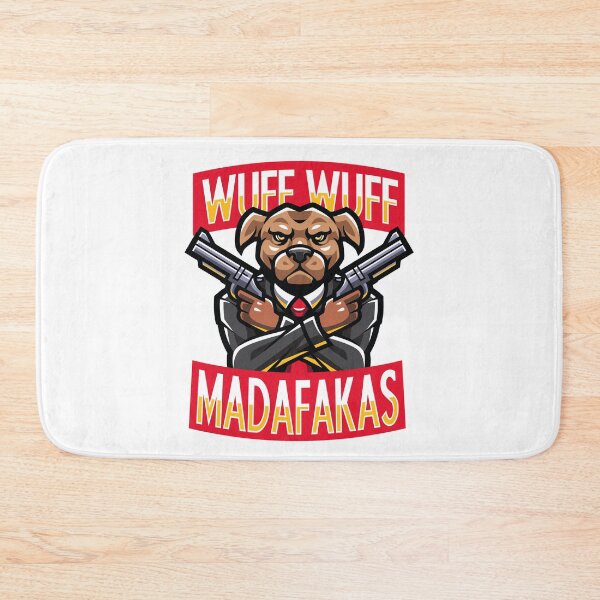 Item preview, Woof Woof Madafaka's Vintage Crazy Dog Funny Graphic designed and sold by lotushaza.