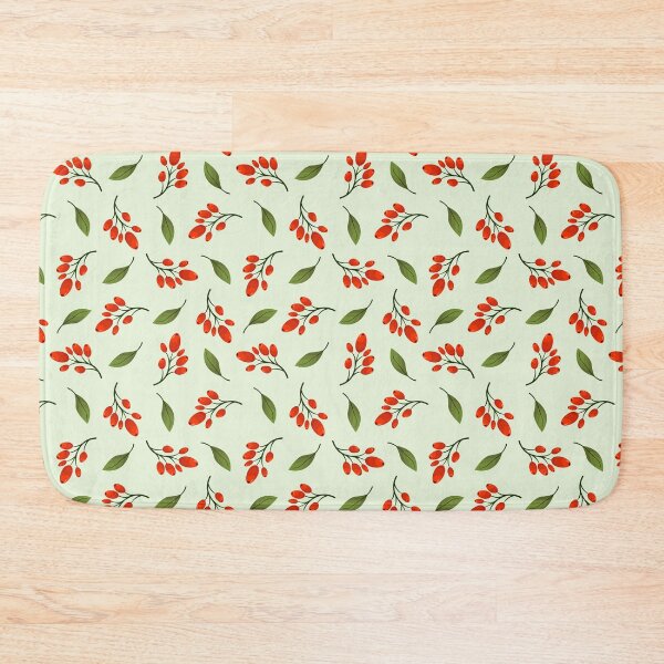 Item preview, Seamless pattern with barberry and green leaves. designed and sold by Xaphana.