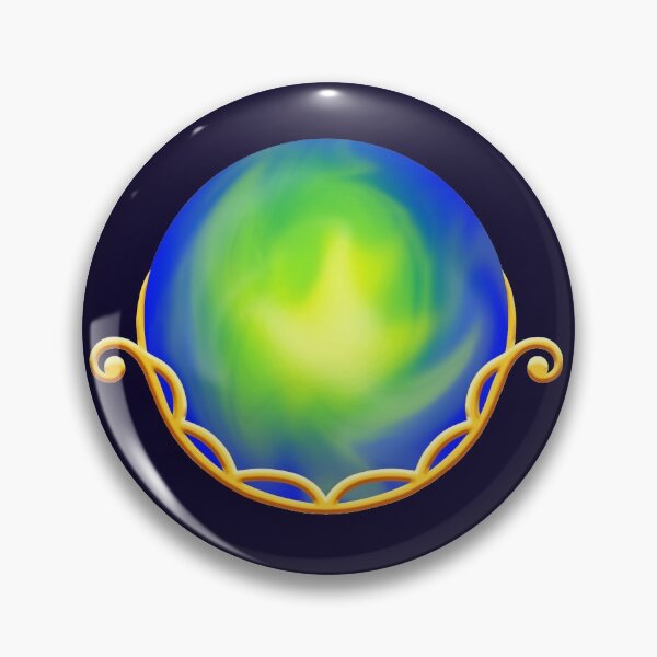 Cradled Globes - Terra Gold Pin