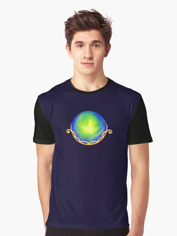 Thumbnail 1 of 5, Graphic T-Shirt, Cradled Globes - Terra Gold designed and sold by StephOBrien.
