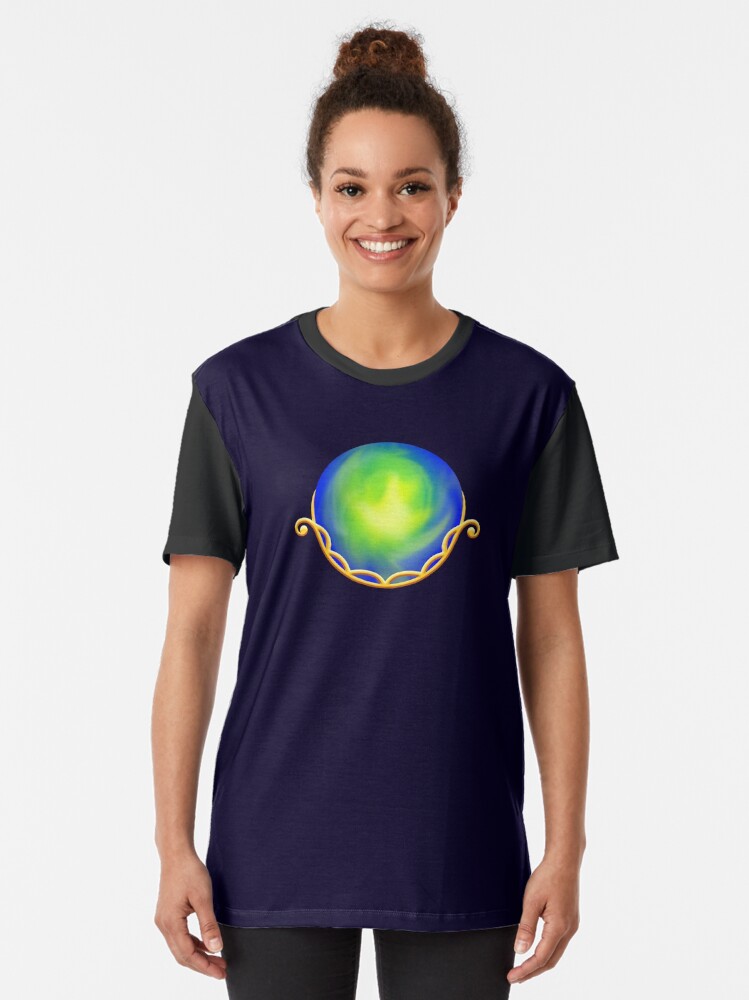 Thumbnail 2 of 5, Graphic T-Shirt, Cradled Globes - Terra Gold designed and sold by StephOBrien.