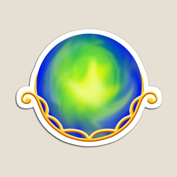 Cradled Globes - Terra Gold Magnet