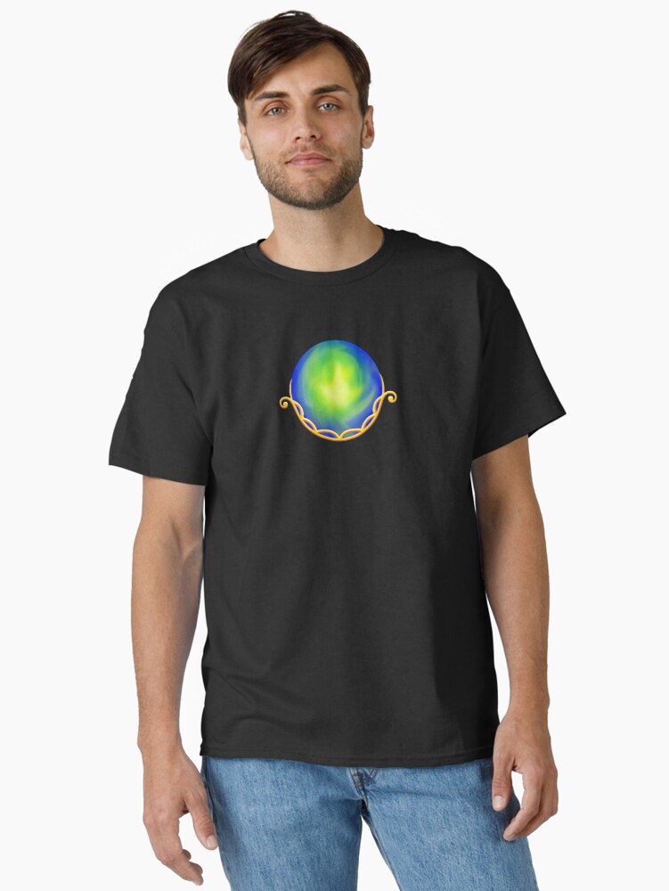 Thumbnail 1 of 7, Classic T-Shirt, Cradled Globes - Terra Gold designed and sold by StephOBrien.