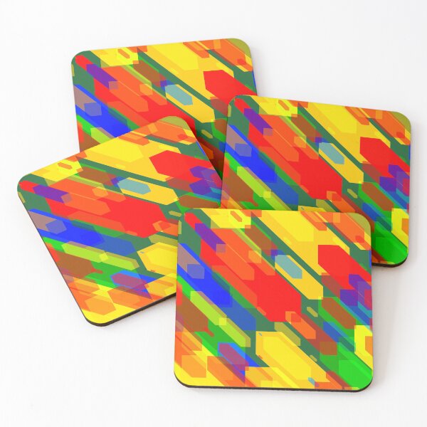 Item preview, Colorful distorted hexagons designed and sold by lalylaura.