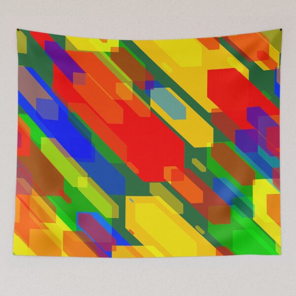 Item preview, Colorful distorted hexagons designed and sold by lalylaura.