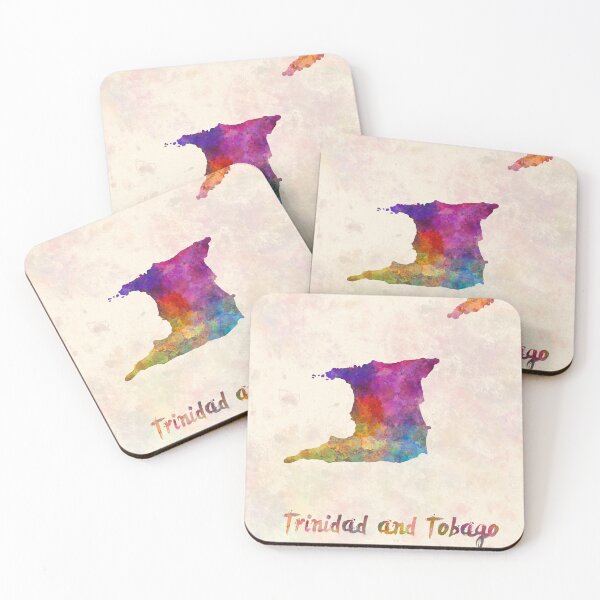 Item preview, Trinidad and tobago watercolor map  designed and sold by paulrommer.