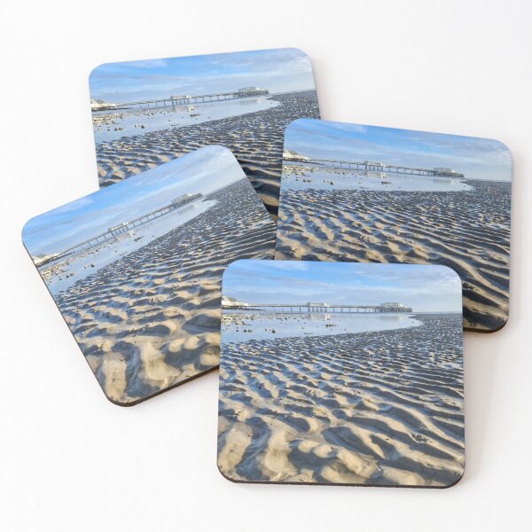 Item preview, Sand waves at low tide in Worthing designed and sold by CarolynBF.