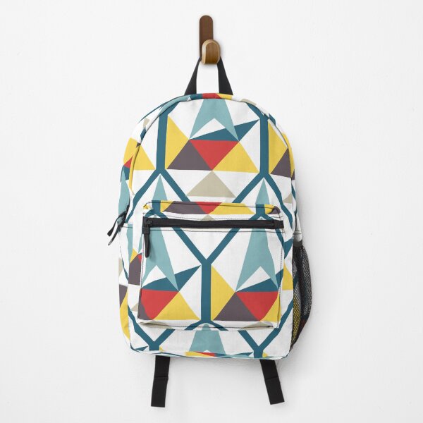 Item preview, White with Multicoloured Geometric Design designed and sold by shadowbright.