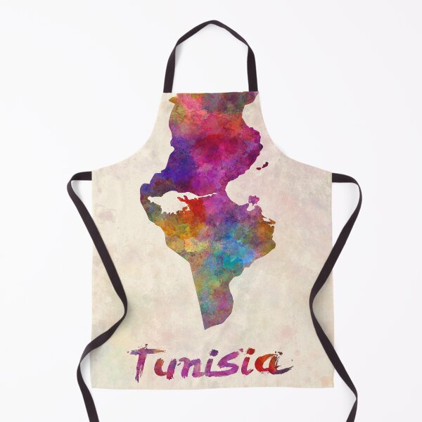 Item preview, Tunisia watercolor map  designed and sold by paulrommer.