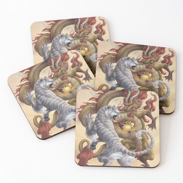 Item preview, Tigress and Ancient Dragon designed and sold by SleepingFoxArt.