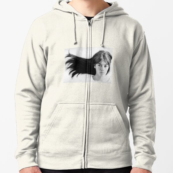 Parcel efter det Signal Françoise (Francoise) Hardy - History's Most Fashionable Face" Zipped Hoodie  for Sale by UnitShifter | Redbubble