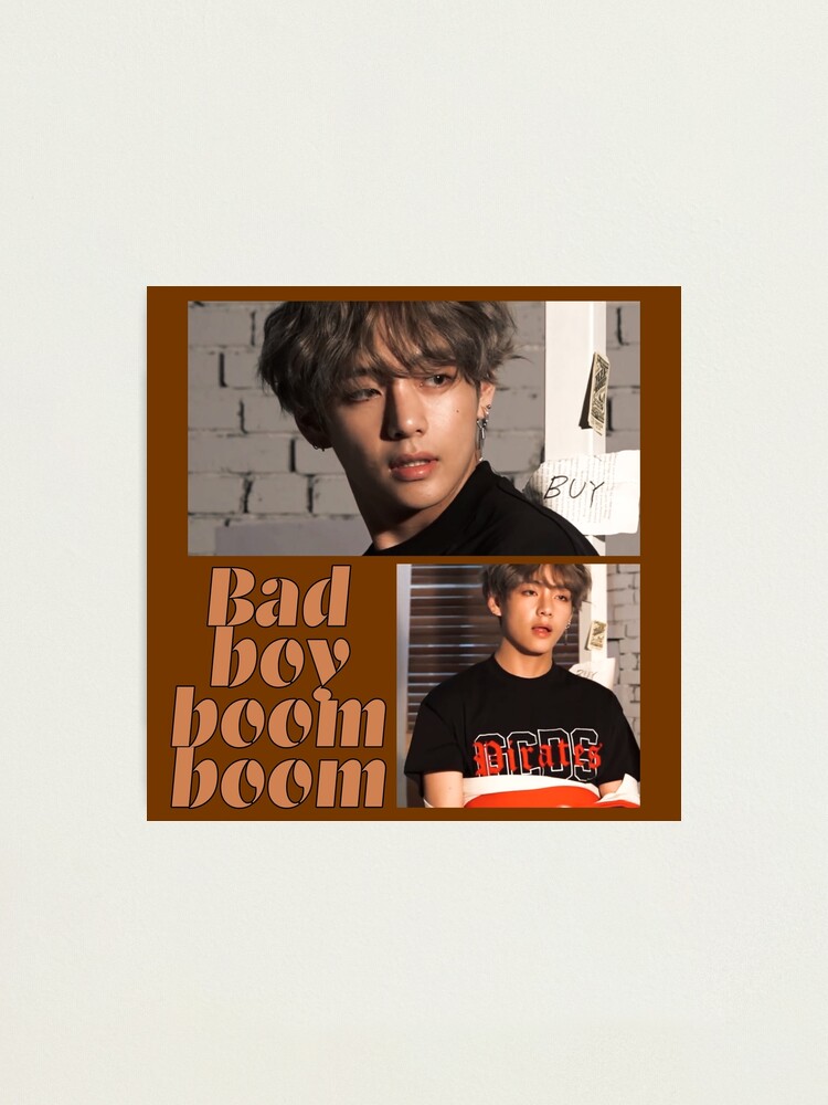 Taehyung Bad Boy Aesthetic Photographic Print By Gminforever5 Redbubble