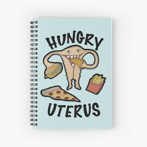 Hungry Uterus Drive Thru Tacos Burgers & Fries Spiral Notebook