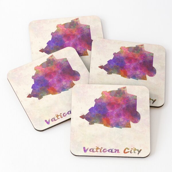Item preview, Vatican city watercolor map  designed and sold by paulrommer.