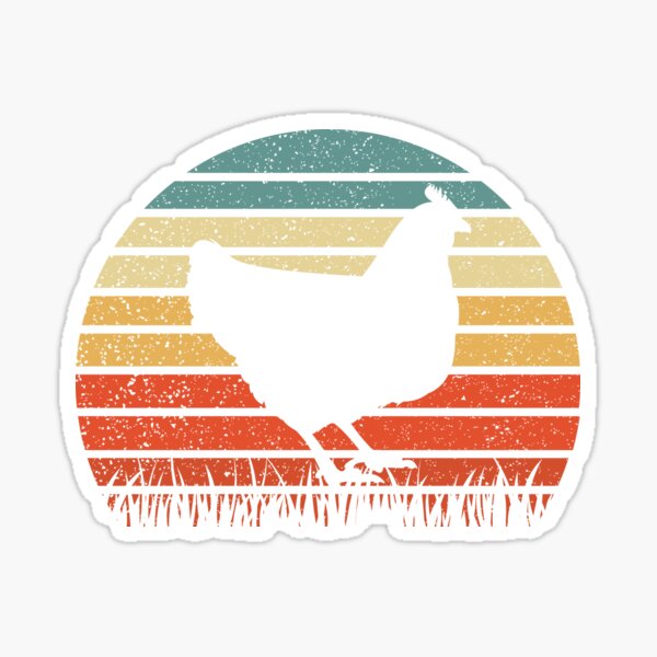 Chicken Coop 'Hen House' Pink Decal 20cm Sticker Poultry Silhouette Vinyl Sign 