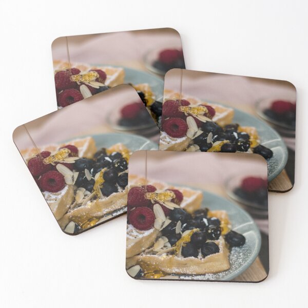 Item preview, Waffles with Berries and Dripping Honey Syrup designed and sold by lemontee.