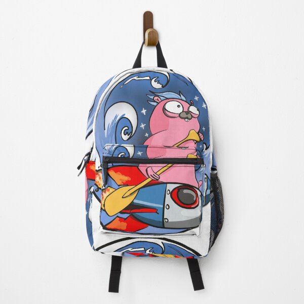 Golang Gopher Rocket launch Backpack
