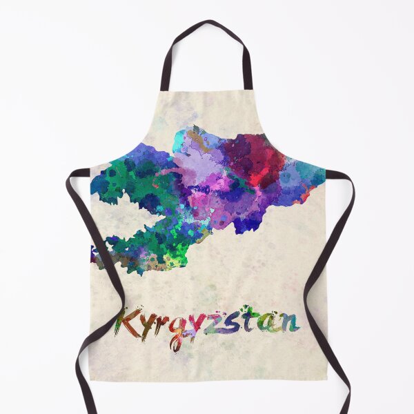 Item preview, Kyrgyzstan watercolor map designed and sold by paulrommer.